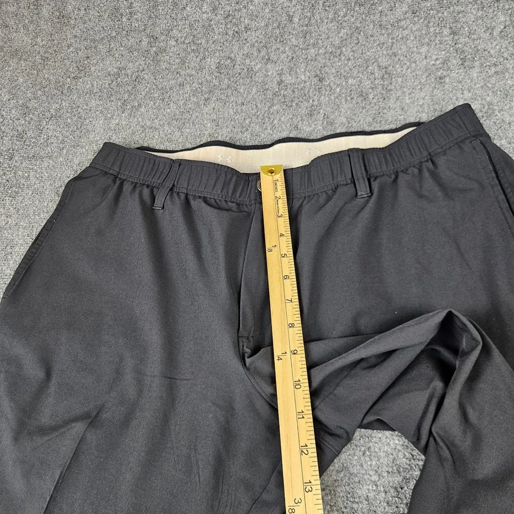 Under Armour Mens Golf Pants Black Performance Stretch Trousers 40/30 RN96510